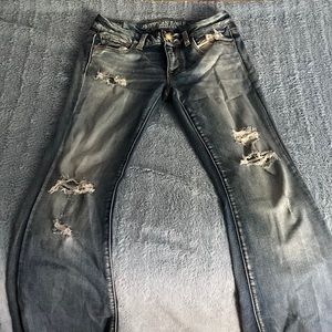 American Eagle Ripped Flare Jeans